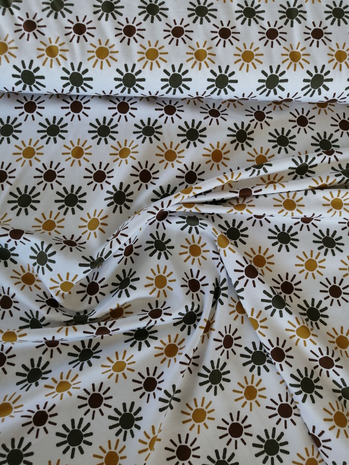 ​Jersey suns, kleuren green/brown/ochre