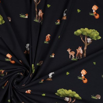 Jersey digital forest animals navy