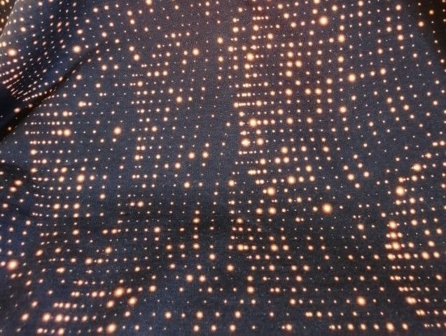 French Terry stars black/orange