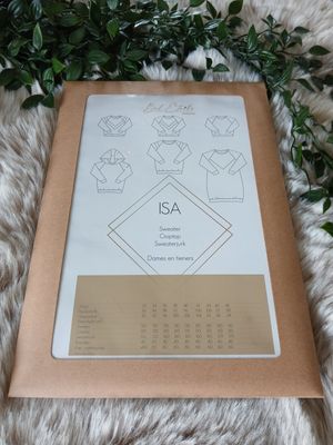 Papieren naaipatroon van Bel Etoile : Isa sweater/croptop/sweaterjurk dames en tieners