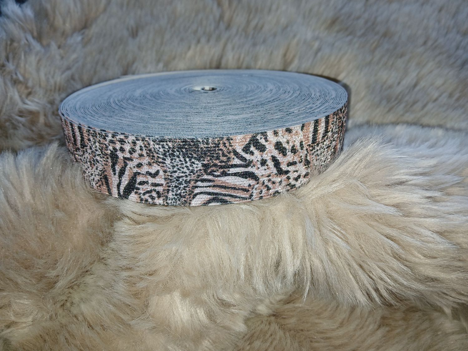 Taille sierelastiek zebra mix