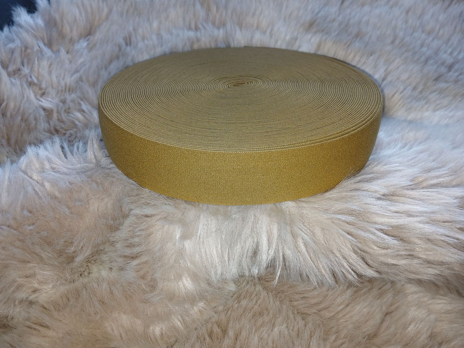 Taille sierelastiek goudbruin