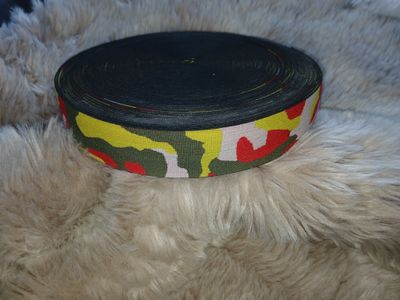 Taille sierelastiek legerprint