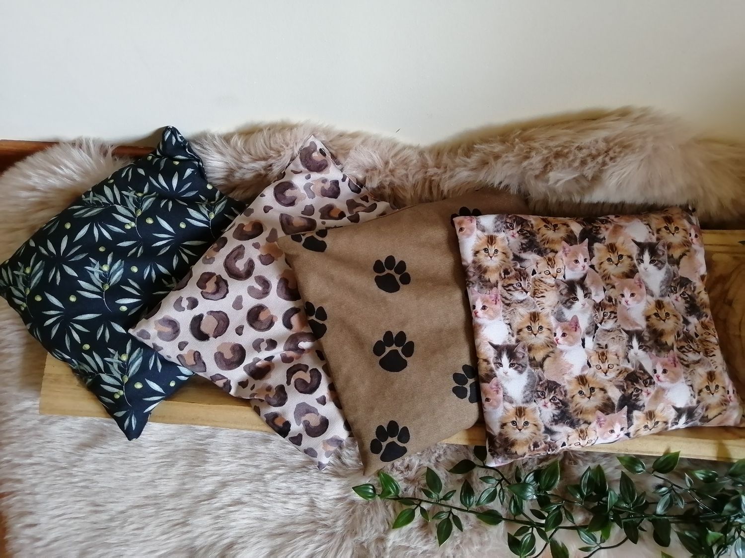 Biologisch kersenpitkussen model classic in 6 designs.