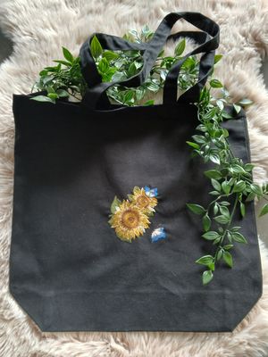 Shopper van Bio Organic katoen : zonnebloemen