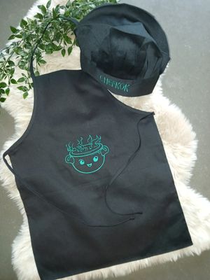 Keukenset voor kinderen : Short + koksmuts met kookpotje