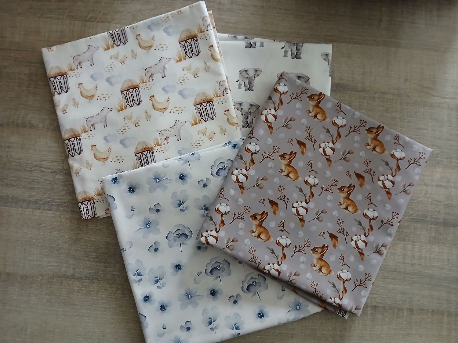 Stoffenpakket katoentjes (4 x2 m)