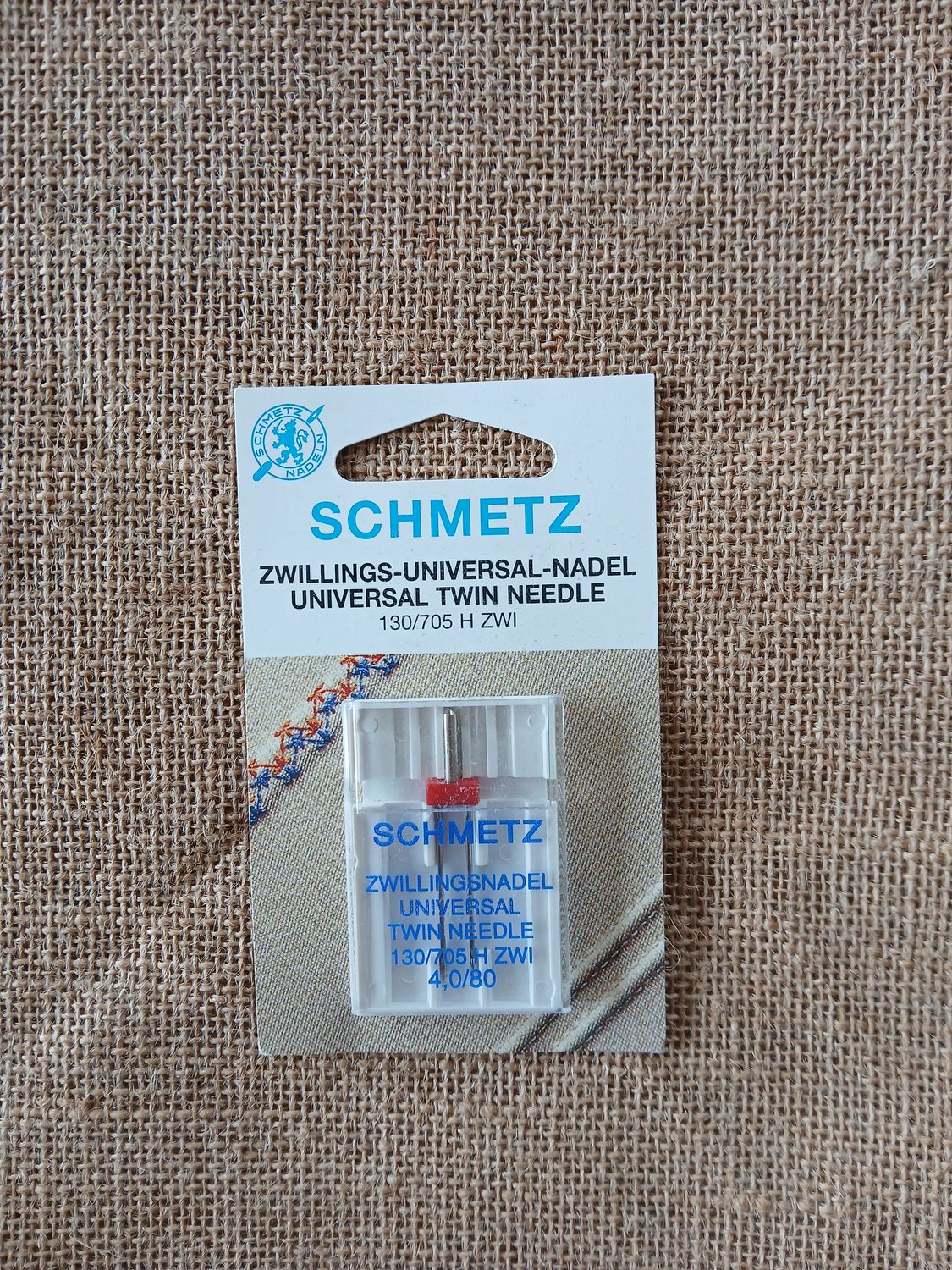 Schmetz machinenaalden tweelingnaald universeel 4.0-80.