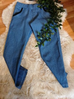 Handgemaakte  Jeansbroek Cessiato maat 128