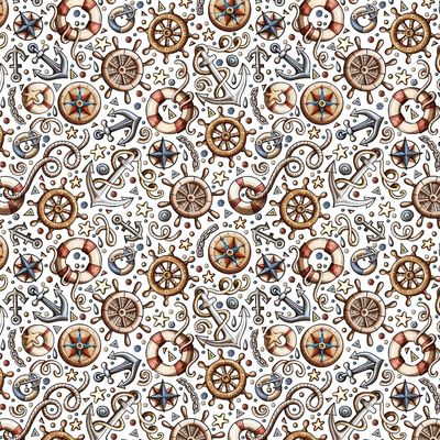 French Terry digital sea.