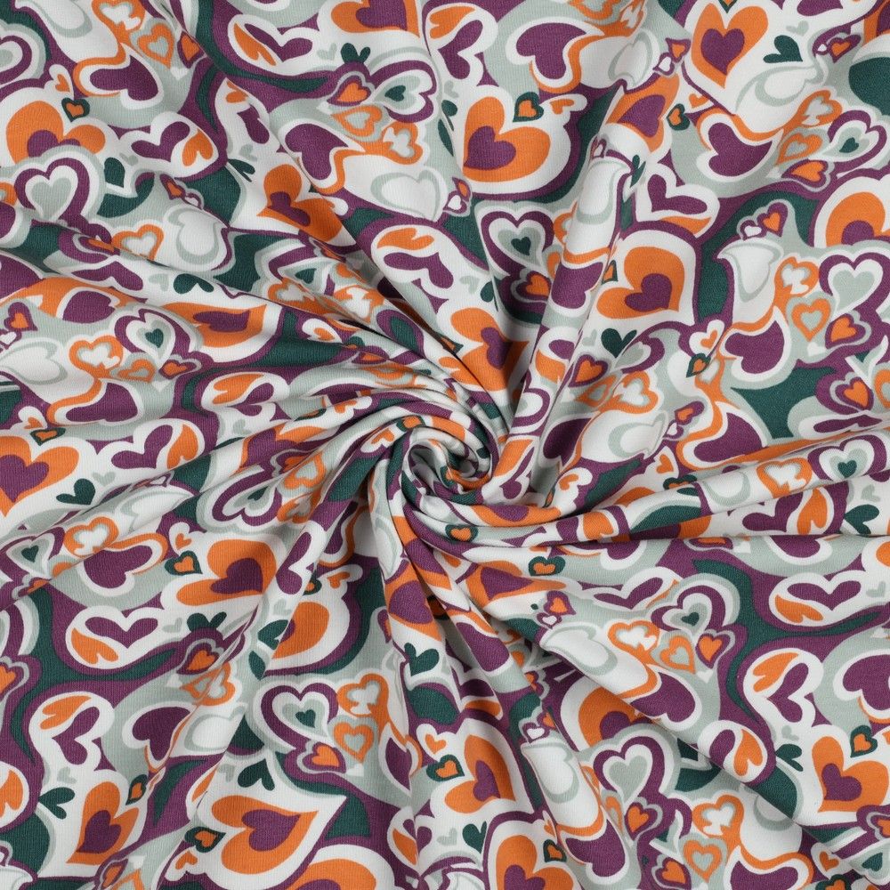 Soft sweat hearts purple.