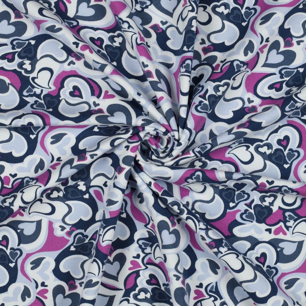 Soft sweat hearts dark petrol.