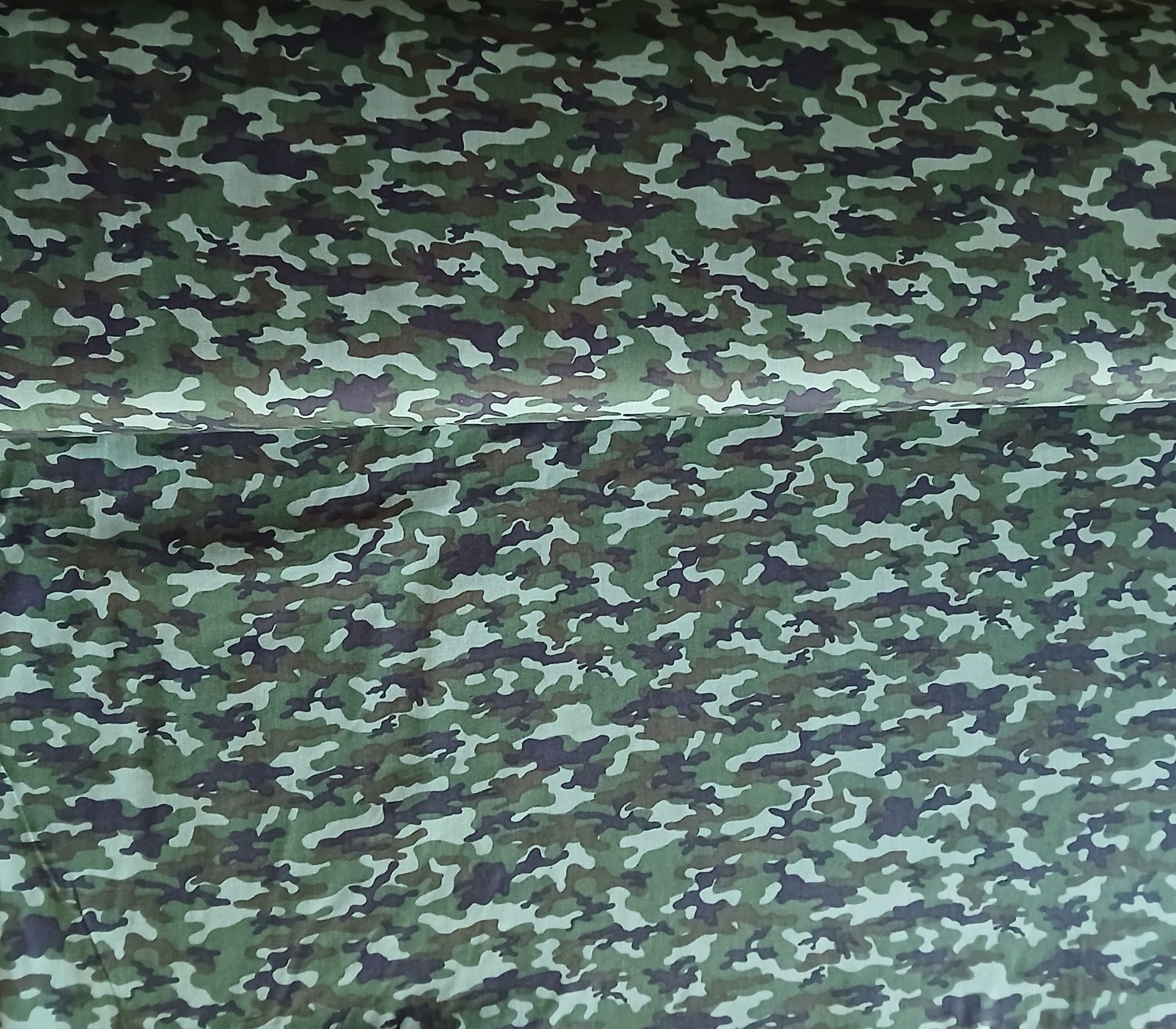 Poplin katoen camouflage army green