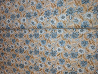 ​Poplin katoen digital Night flowers