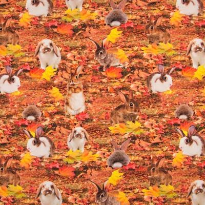 ​Jersey digital konijnen in herfstsfeer