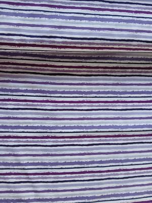 ​Poplin katoen kleine strepen, violet