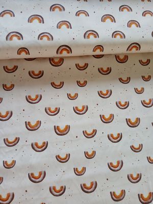 ​Poplin katoen digital regenbogen