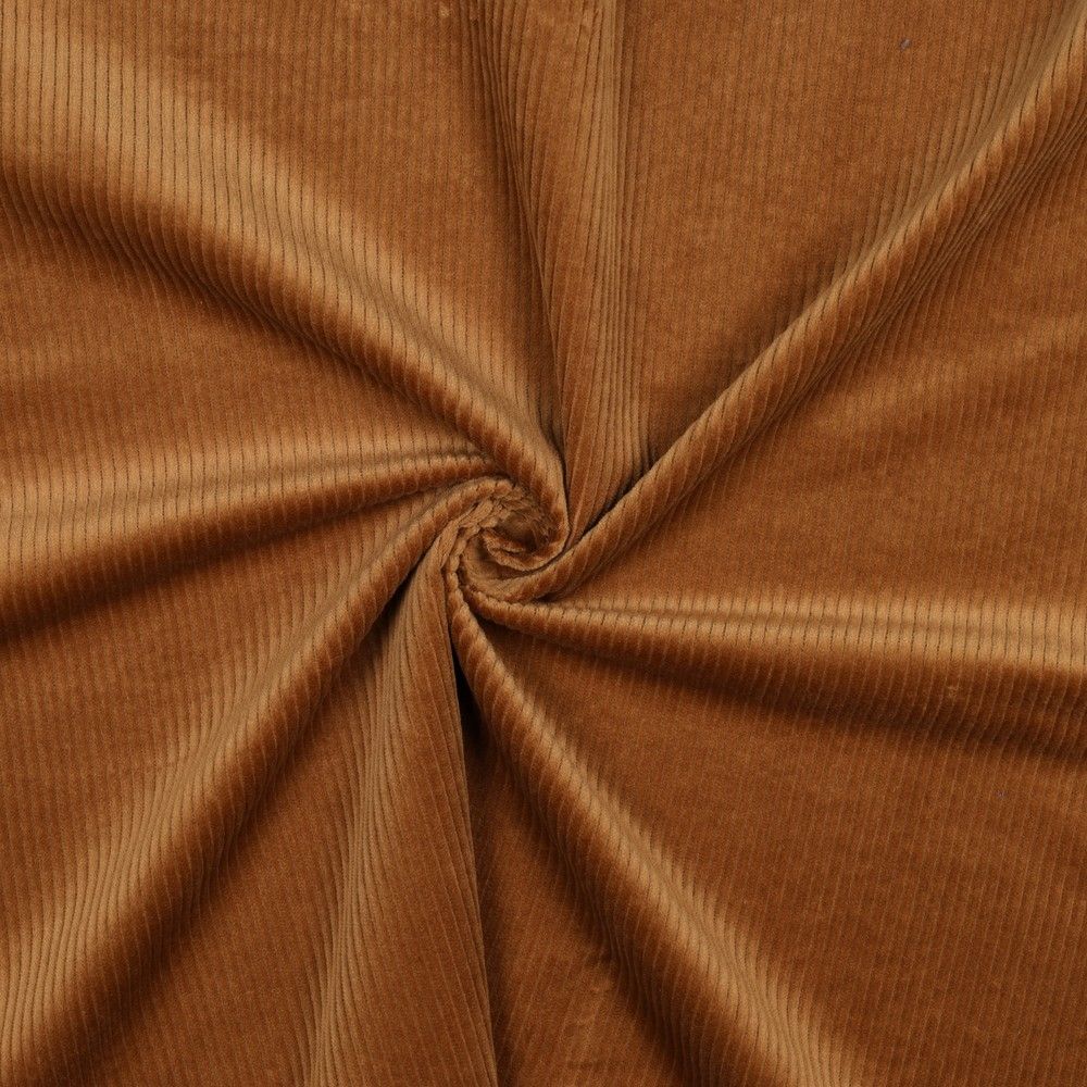 ​Corduroy / ribfluweel met stretch , kleur cognac