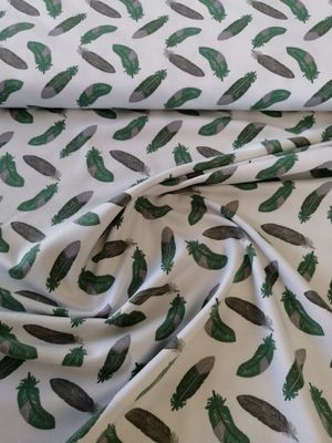 ​Jersey feathers white/mint