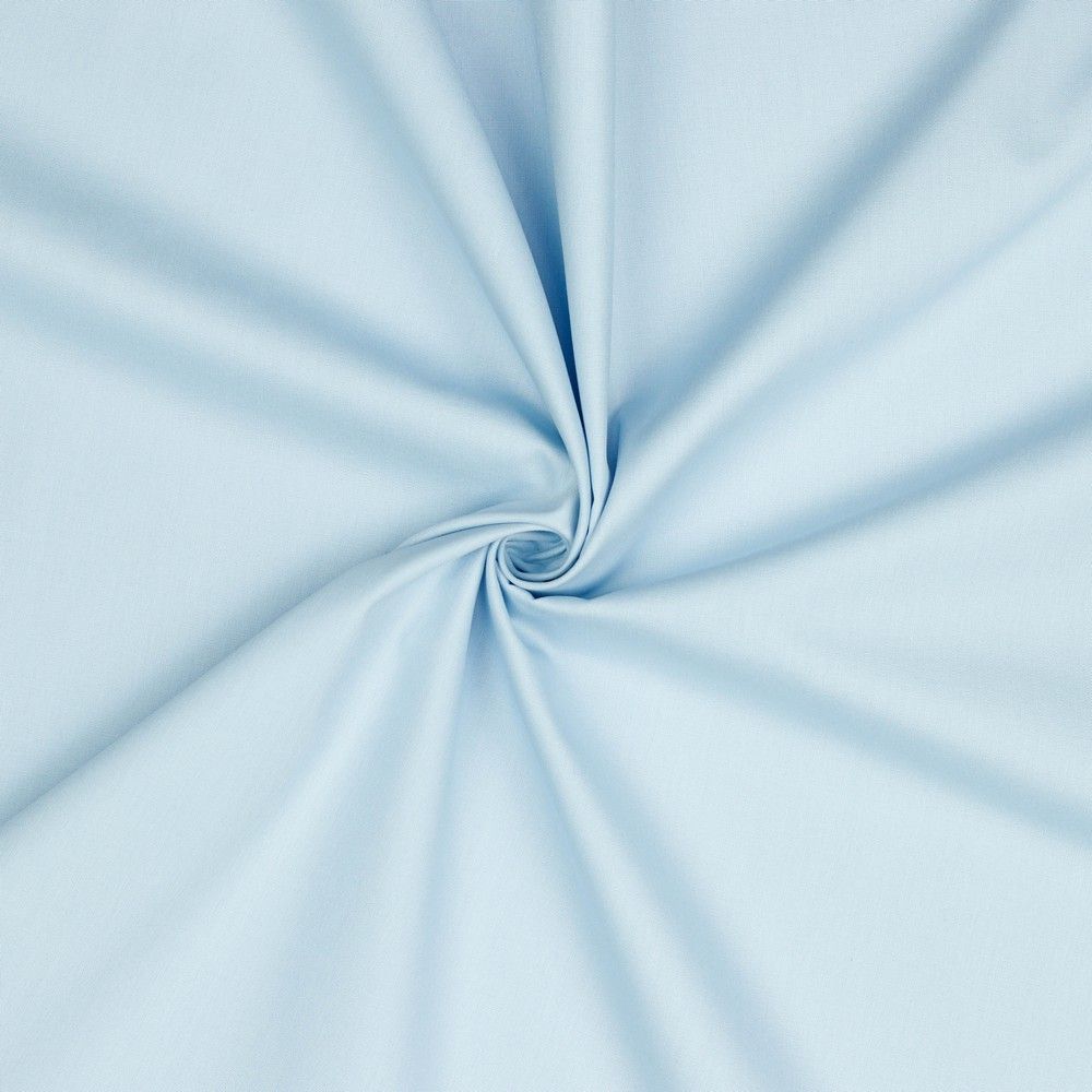 Poplin katoen light blue