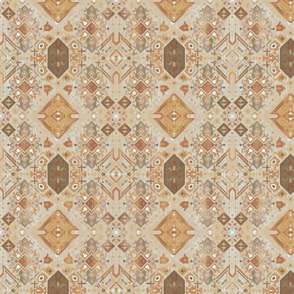 ​Canvas digital geometric ochre