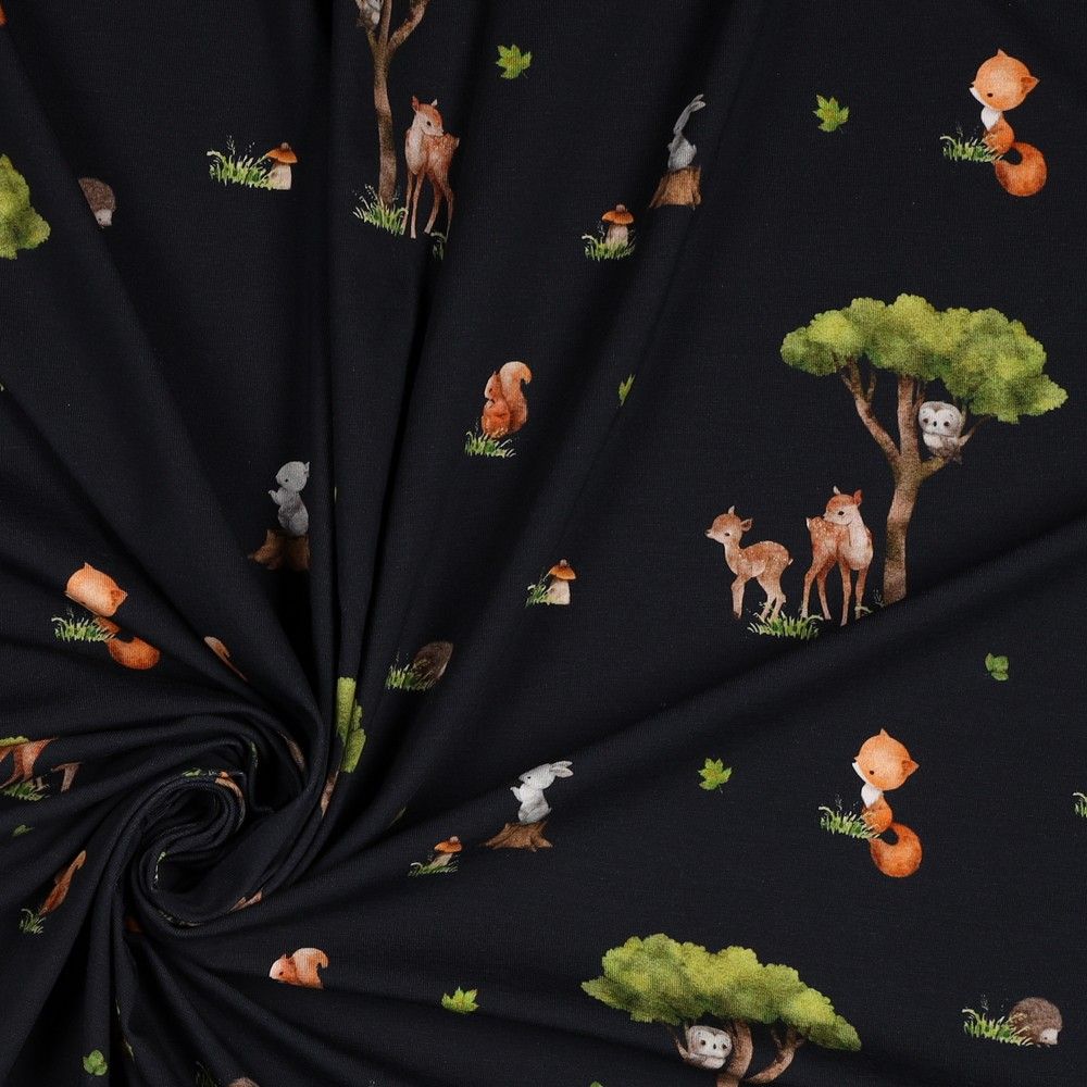 Jersey digital forest animals navy