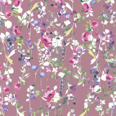 canvas digital romantic flowers blush