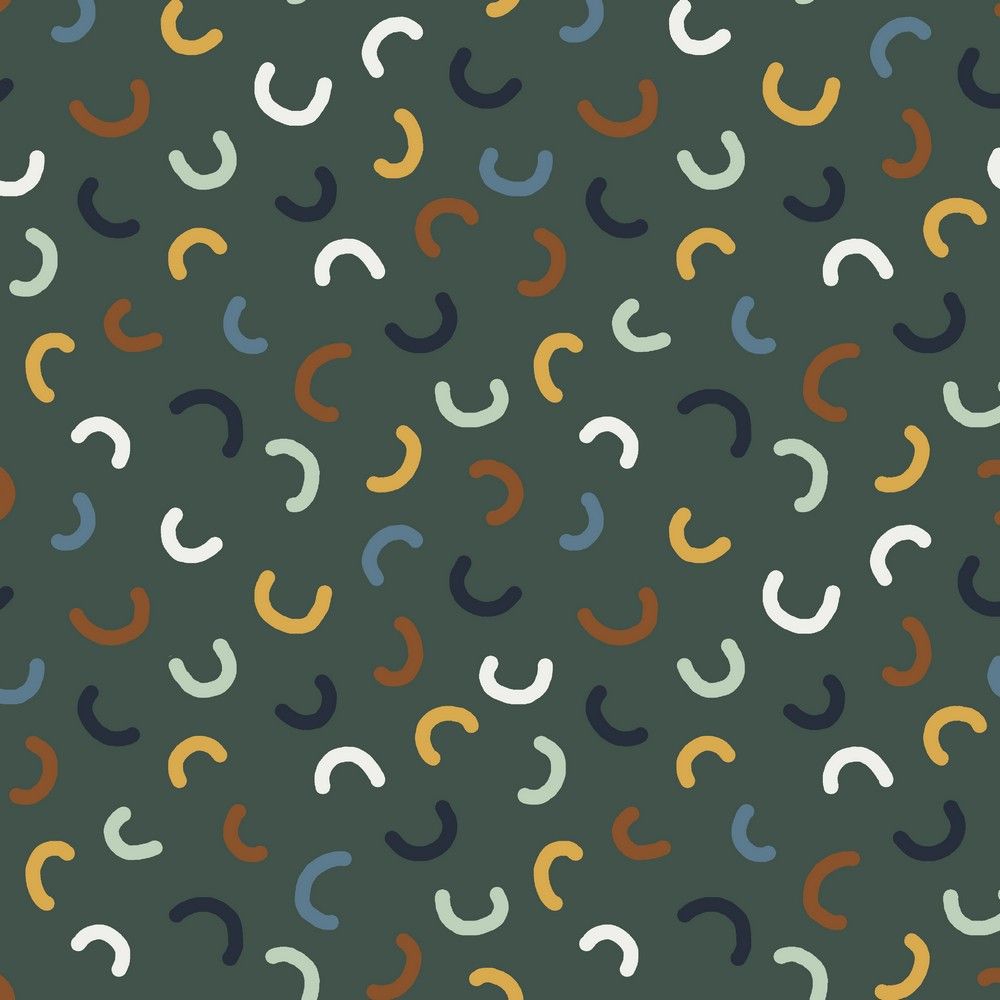 Soft sweat rainbow dots, darkgreen