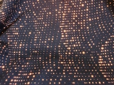 French Terry stars black/orange