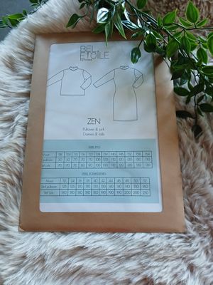 naaipatroon van Bel Etoile : Zen pullover/jurk dames en kinderen