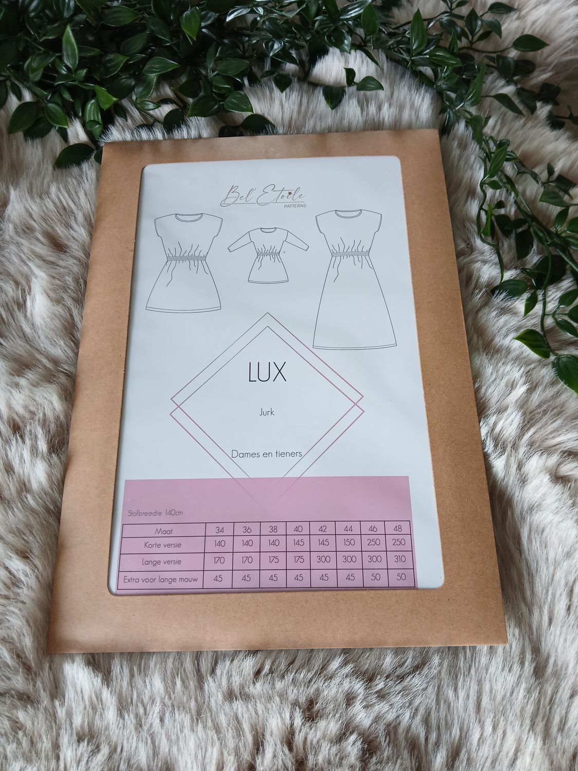 naaipatroon van Bel Etoile : Lux jurk dames en tieners