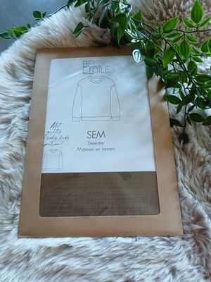naaipatroon van Bel Etoile : Sem sweater heren/tieners + gratis kids