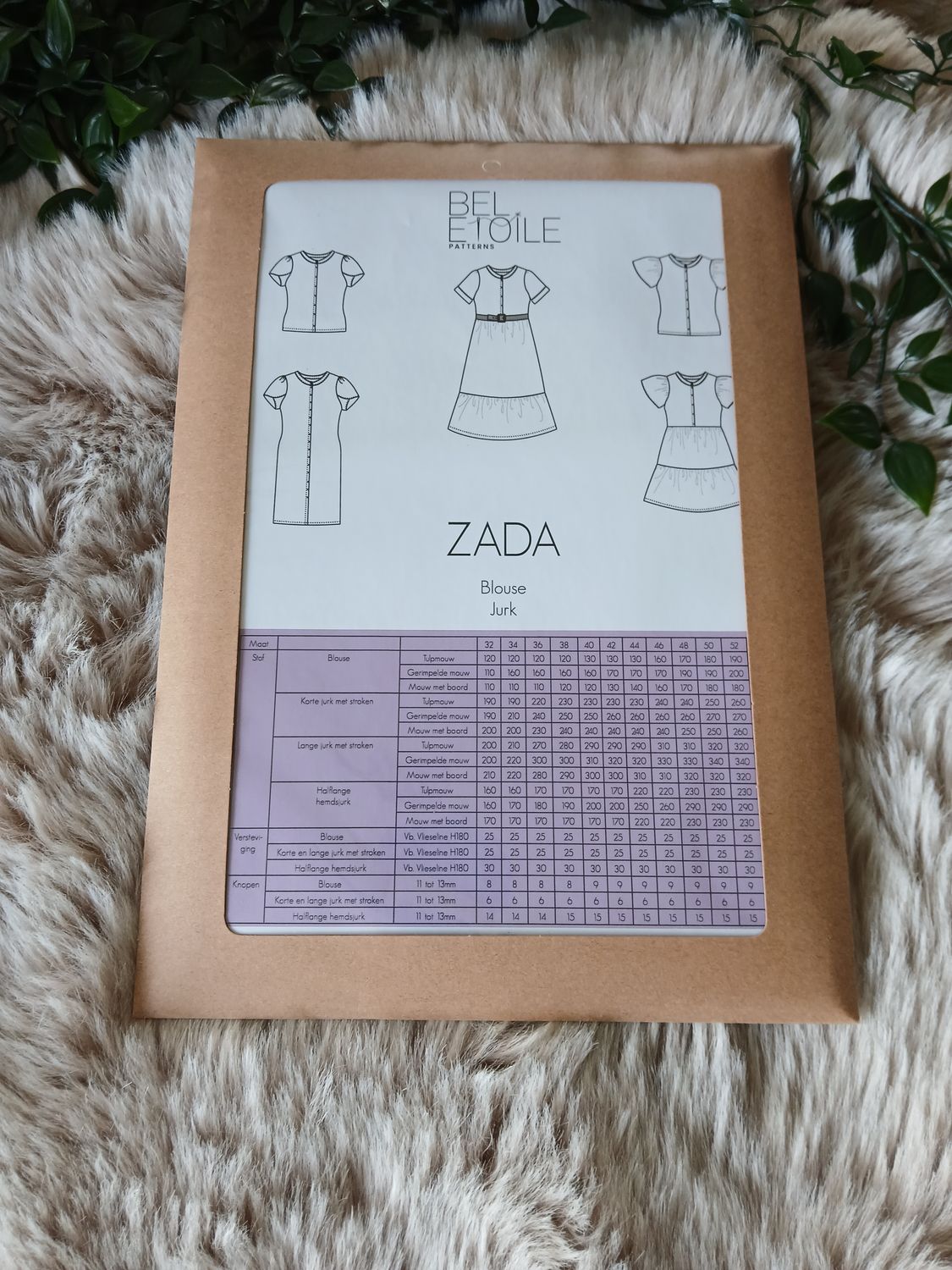 naaipatroon van Bel Etoile : Zada blouse/jurk dames