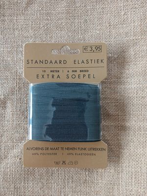 Pyjama elastiek 6 mm, zwart