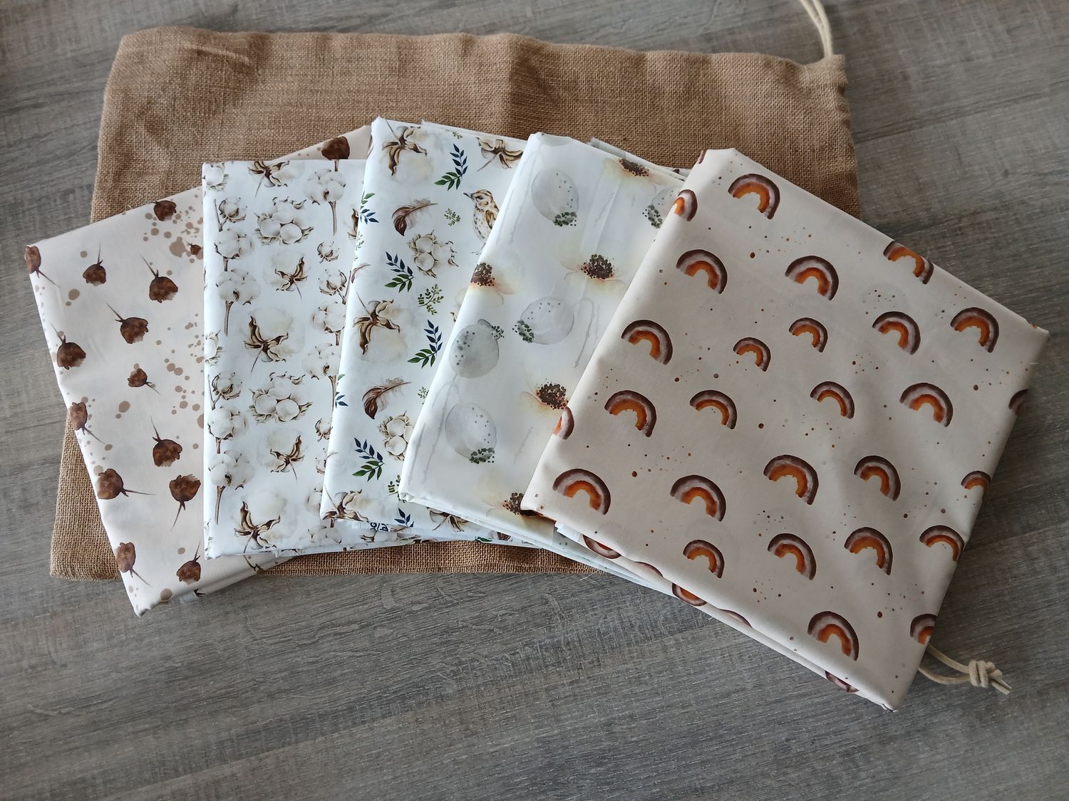 PROMO : stoffenpakket Poplin katoen (10 meter)