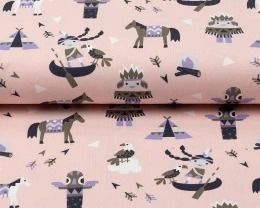 Jersey indianen vriendjes, licht roze.