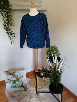 Sweater stripes, blauw