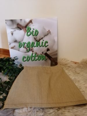 Jeansrok, kleur camel