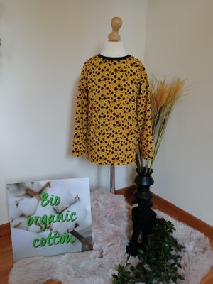 Longsleeve unisex met panterprint.