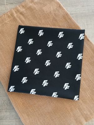 Poplin katoen digital Fast &amp; Furious, zwart