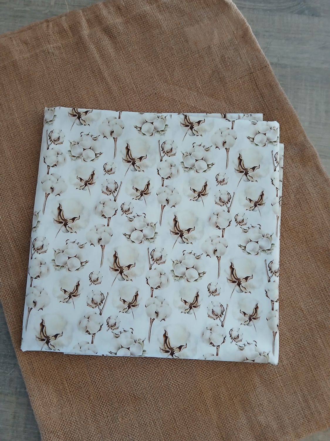 Poplin katoen digital Cotton flowers