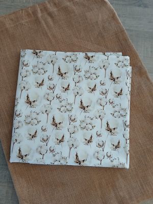 Poplin katoen digital Cotton flowers