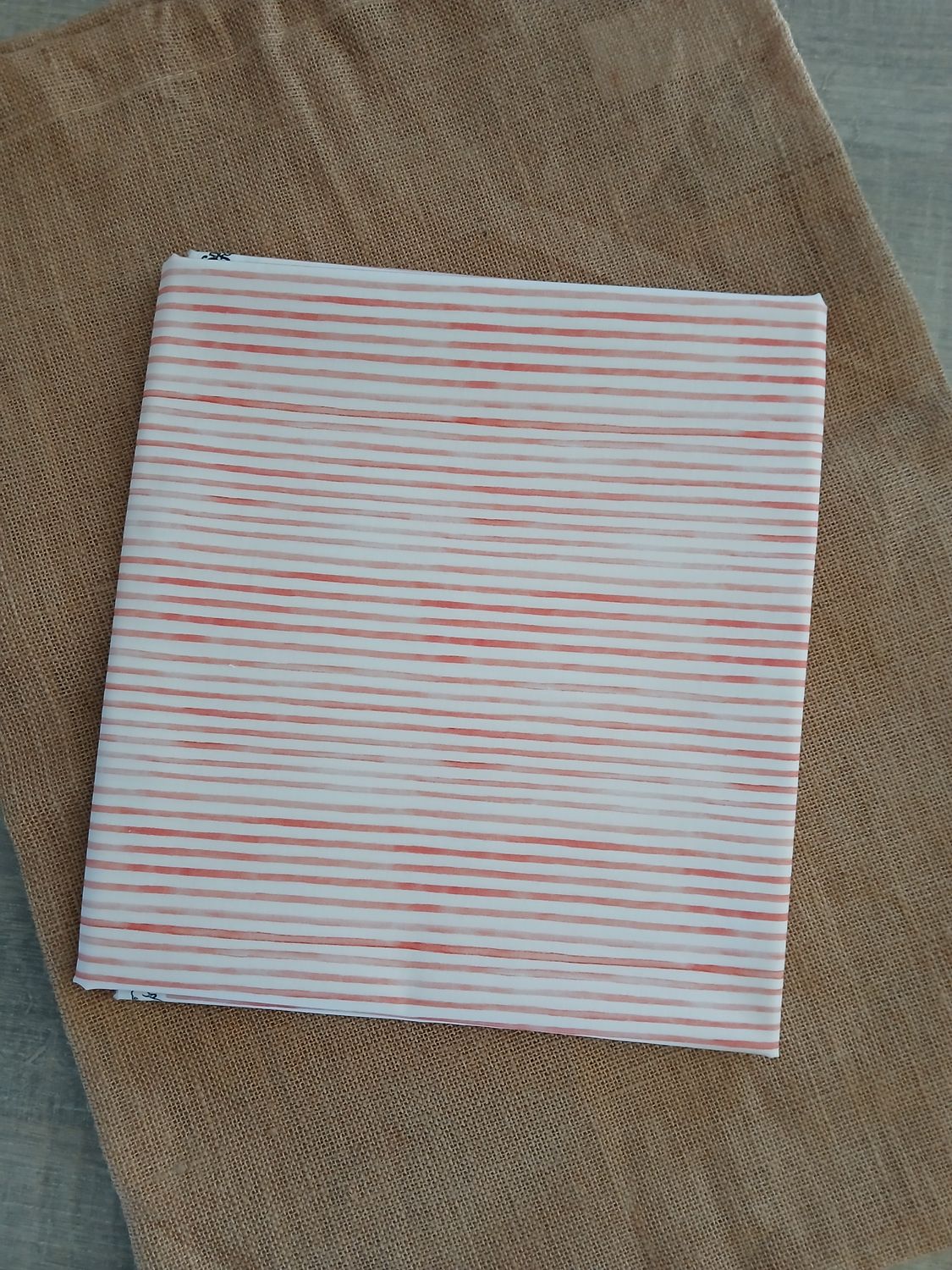 Poplin katoen digital strepen, roos