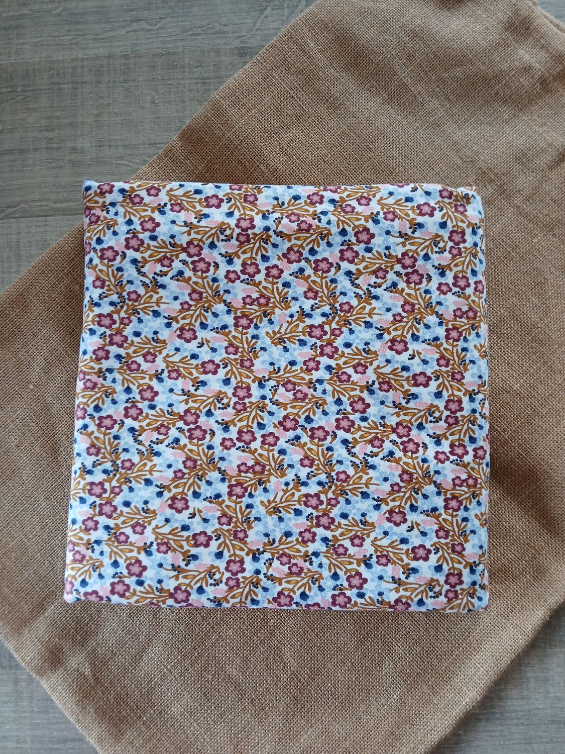 Jersey kleine bloemen, wit