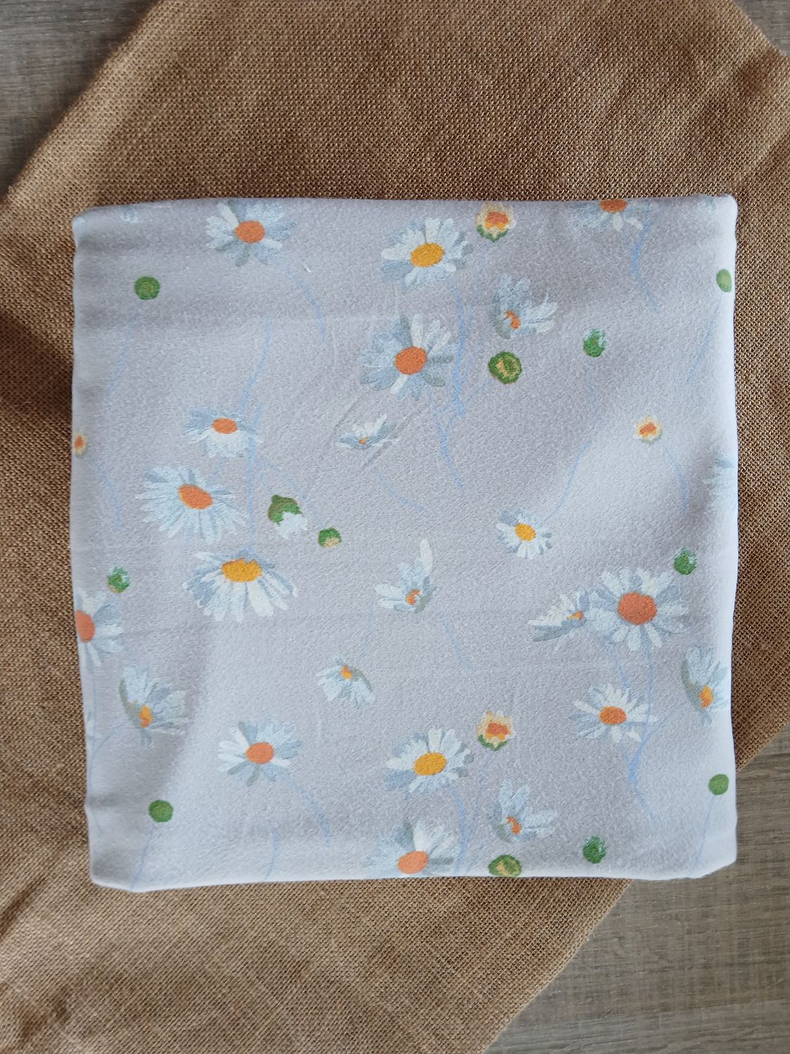 Jersey bloemen Margriet, zilvergrijs