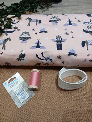 Naaipakket : Pyjama indianen, maat 122/140