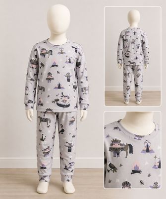 Naaipakket : Pyjama indianen, maat 80/116