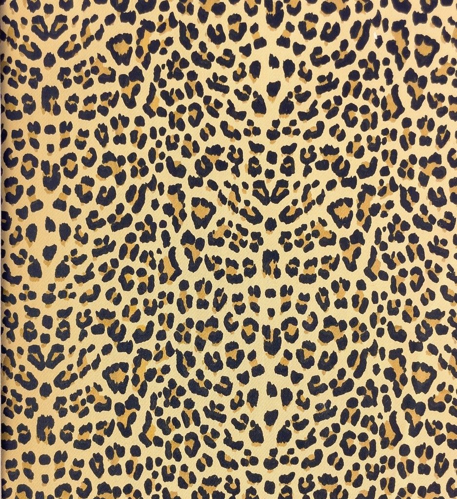 Jeans met stretch in Leopard print, zandkleur.