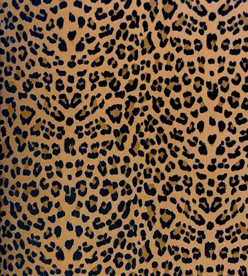 Jeans met stretch in Leopard print, lichtbruin.