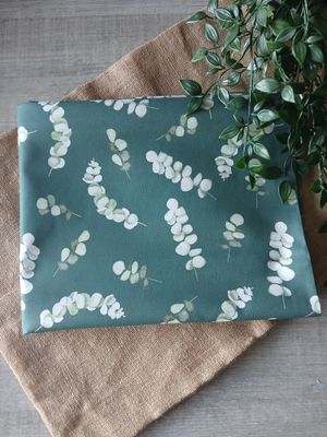 ​Canvas digitaal eucalyptus, kleur donkergroen.
